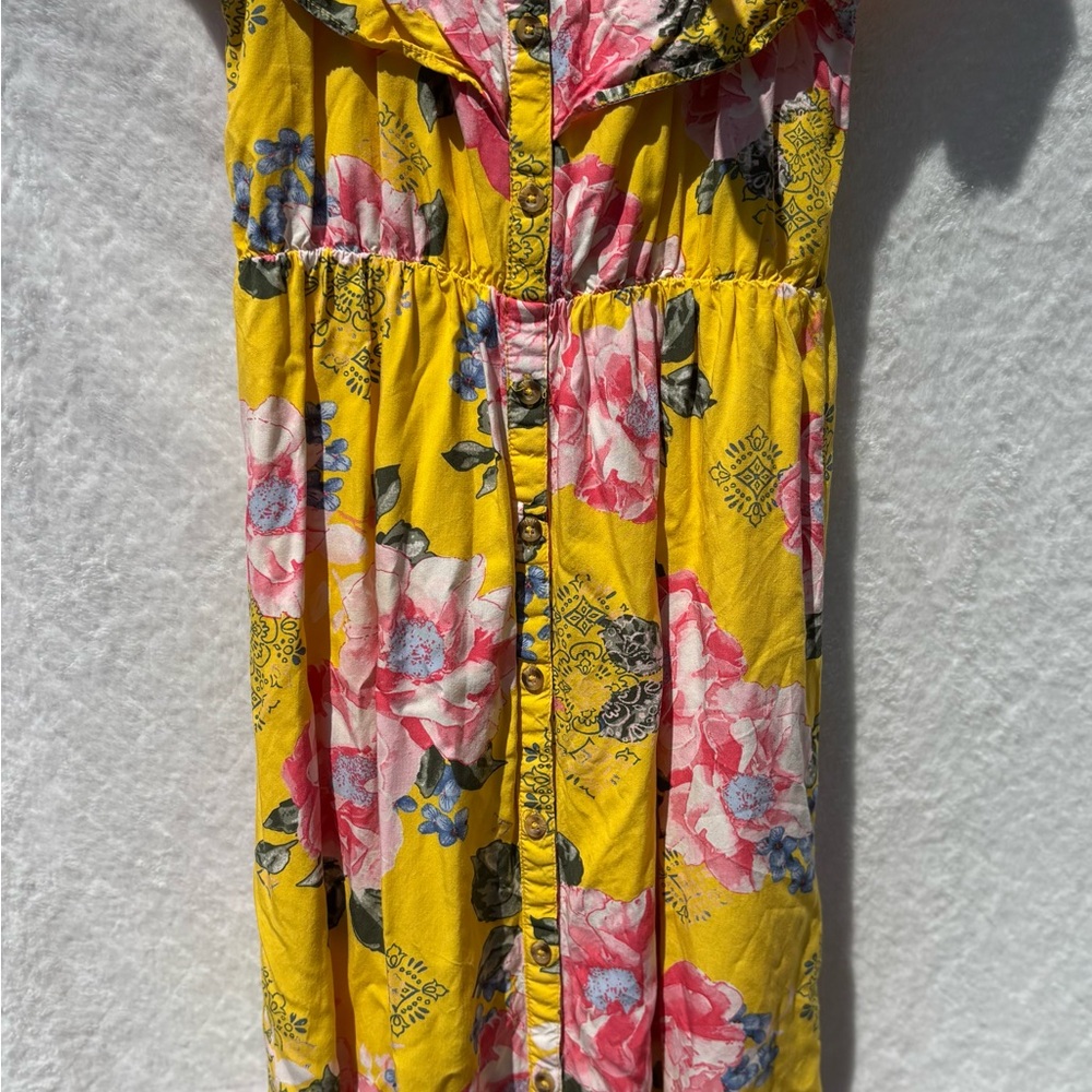 Justice Yellow Empire Waist Sundress